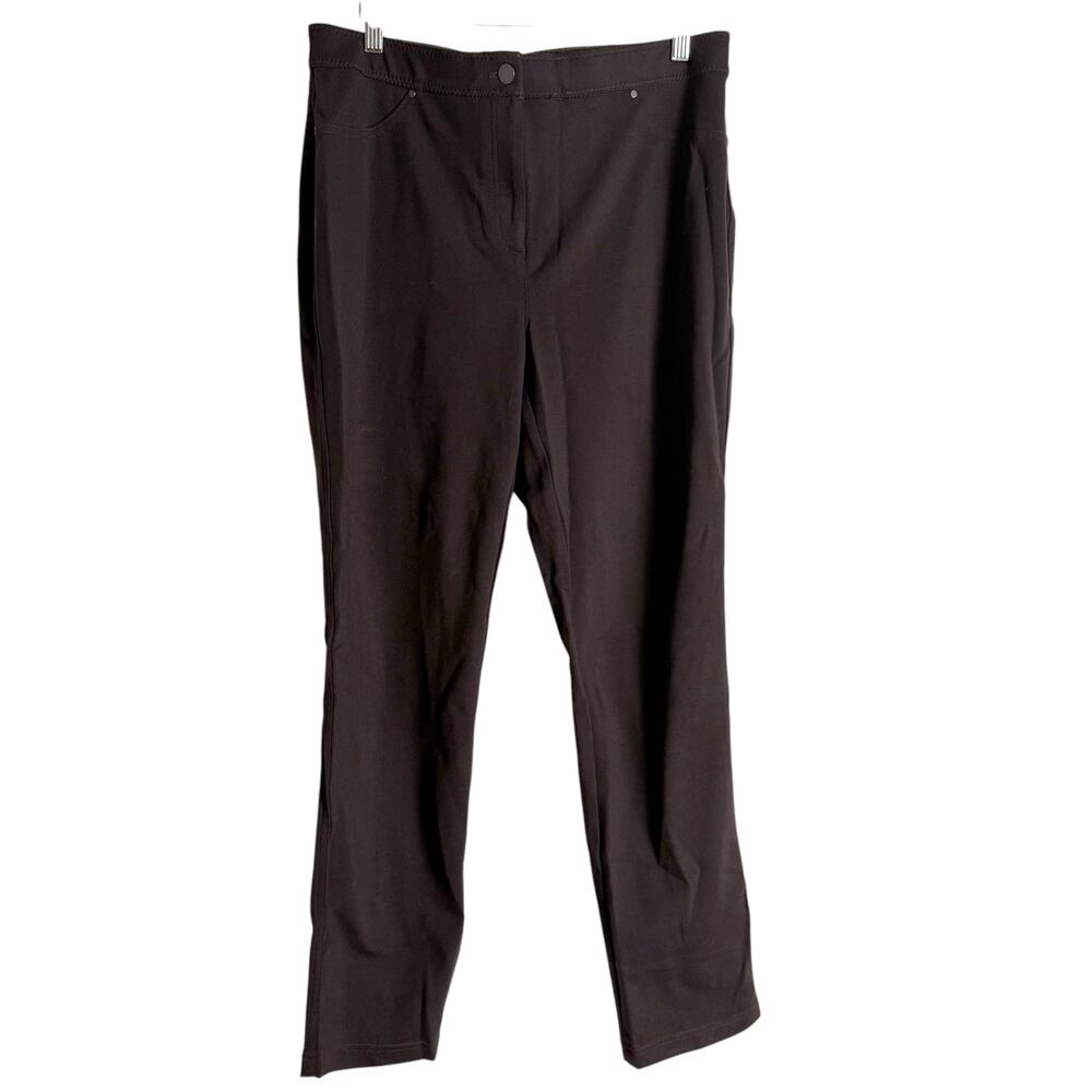Chico’s Brown Mid Rise Skinny Stretch Jeggings Size 10 Short